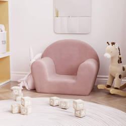 Vidaxl - Canapé pour enfants rose peluche douce