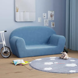 vidaXL Canapé 2 places Enfant - Bleu