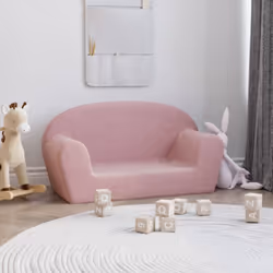 Ce canapé moelleux 2 places pour enfants offre un endroit confortable à votre petit pour lire, jouer ou se détendre. Matériau ...
