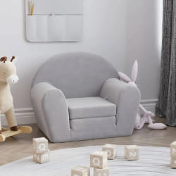 vidaXL Canapé-lit Enfant Gris Clair