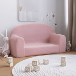 Ce canapé moelleux 2 places pour enfants offre un endroit confortable à votre petit pour lire, jouer ou se détendre. Matériau ...