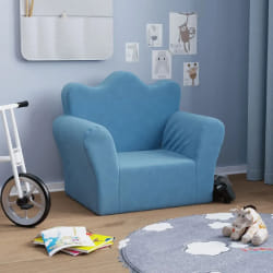 vidaXL Canapé Enfant Bleu