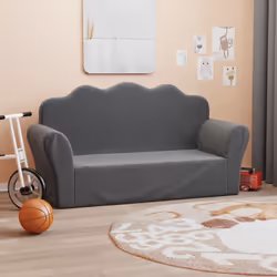 Ce canapé moelleux 2 places pour enfants offre un endroit confortable à votre petit pour lire, jouer ou se détendre. Matériau ...