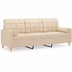 Ce canapé 3 places, qui se démarque par son design moderne et ses coussins décoratifs, sera un excellent endroit pour discute ...