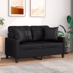 Ce canapé 2 places, qui se démarque par son design moderne et ses coussins décoratifs, sera un excellent endroit pour discute ...