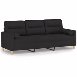 Ce canapé 3 places, qui se démarque par son design moderne et ses coussins décoratifs, sera un excellent endroit pour discute ...