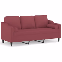 Ce canapé 3 places, qui se démarque par son design moderne et ses coussins décoratifs, sera un excellent endroit pour discute ...