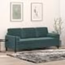 vidaXL Canapé 3 places avec oreillers vert foncé 180 cm velours