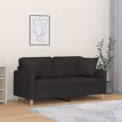 Ce canapé 2 places, qui se démarque par son design moderne et ses coussins décoratifs, sera un excellent endroit pour discute ...