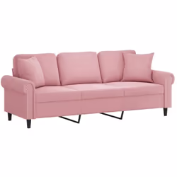 Ce canapé 3 places, qui se démarque par son design moderne et ses coussins décoratifs, sera un excellent endroit pour discute ...