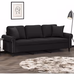 Ce canapé 3 places, qui se démarque par son design moderne et ses coussins décoratifs, sera un excellent endroit pour discute ...