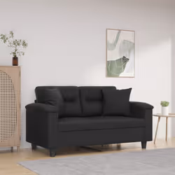 Ce canapé 2 places, qui se démarque par son design moderne et ses coussins décoratifs, sera un excellent endroit pour discute ...