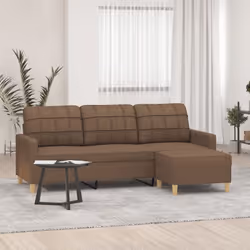 Ce canapé à 3 places avec repose-pieds est un excellent endroit pour discuter, lire, regarder la télévision ou simplement vou ...