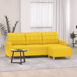 Ce canapé à 3 places avec repose-pieds est un excellent endroit pour discuter, lire, regarder la télévision ou simplement vou ...