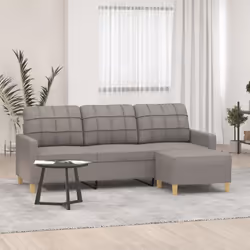 Ce canapé à 3 places avec repose-pieds est un excellent endroit pour discuter, lire, regarder la télévision ou simplement vou ...
