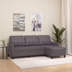 Ce canapé à 3 places avec repose-pieds est un excellent endroit pour discuter, lire, regarder la télévision ou simplement vou ...