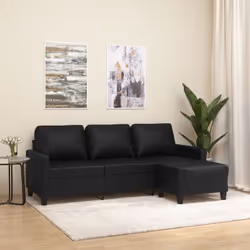 Ce canapé à 3 places avec repose-pieds est un excellent endroit pour discuter, lire, regarder la télévision ou simplement vou ...