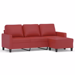 VidaXL 3201027, Rouge, mousse, Simili-cuir, Métal, Polywood, Textile, 600 mm, 500 mm, 410 mm