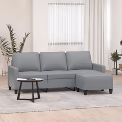 Ce canapé à 3 places avec repose-pieds est un excellent endroit pour discuter, lire, regarder la télévision ou simplement vou ...