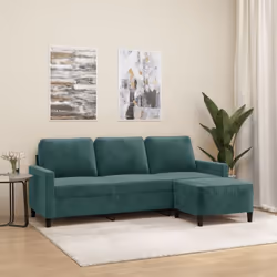Ce canapé à 3 places avec repose-pieds est un excellent endroit pour discuter, lire, regarder la télévision ou simplement vou ...