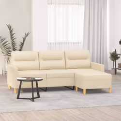 Ce canapé à 3 places avec repose-pieds est un excellent endroit pour discuter, lire, regarder la télévision ou simplement vou ...