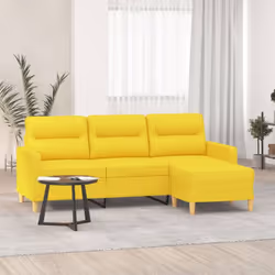 Ce canapé à 3 places avec repose-pieds est un excellent endroit pour discuter, lire, regarder la télévision ou simplement vou ...