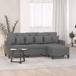 Ce canapé à 3 places avec repose-pieds est un excellent endroit pour discuter, lire, regarder la télévision ou simplement vou ...