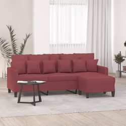 Ce canapé à 3 places avec repose-pieds est un excellent endroit pour discuter, lire, regarder la télévision ou simplement vou ...
