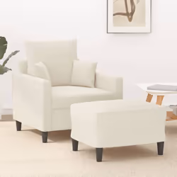 Ce fauteuil avec repose-pied est un excellent endroit pour discuter, lire, regarder la télévision ou simplement vous détendre ...