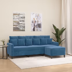 Ce canapé à 3 places avec repose-pieds est un excellent endroit pour discuter, lire, regarder la télévision ou simplement vou ...
