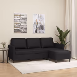 Ce canapé à 3 places avec repose-pieds est un excellent endroit pour discuter, lire, regarder la télévision ou simplement vou ...