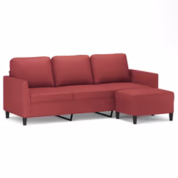 VidaXL 3201125, Rouge, mousse, Simili-cuir, Métal, Polywood, Textile, 600 mm, 500 mm, 410 mm
