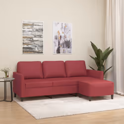 VidaXL 3201125 canapé Rouge