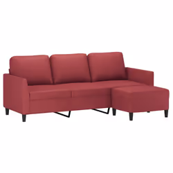 VidaXL 3201125 canapé Rouge