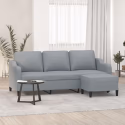 Ce canapé à 3 places avec repose-pieds est un excellent endroit pour discuter, lire, regarder la télévision ou simplement vou ...