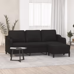 Ce canapé à 3 places avec repose-pieds est un excellent endroit pour discuter, lire, regarder la télévision ou simplement vou ...
