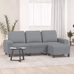 Ce canapé à 3 places avec repose-pieds est un excellent endroit pour discuter, lire, regarder la télévision ou simplement vou ...