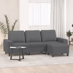 Ce canapé à 3 places avec repose-pieds est un excellent endroit pour discuter, lire, regarder la télévision ou simplement vou ...