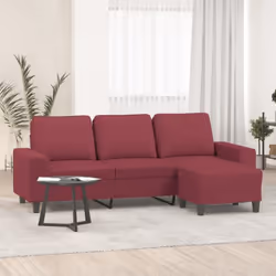 Ce canapé à 3 places avec repose-pieds est un excellent endroit pour discuter, lire, regarder la télévision ou simplement vou ...