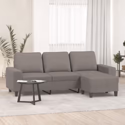 Ce canapé à 3 places avec repose-pieds est un excellent endroit pour discuter, lire, regarder la télévision ou simplement vou ...