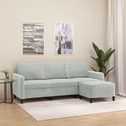 Description générale Ce canapé à 3 places avec repose-pieds est idéal pour discuter, lire, regarder la télévision ou simpleme ...