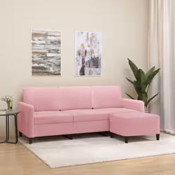 Ce canapé à 3 places avec repose-pieds est un excellent endroit pour discuter, lire, regarder la télévision ou simplement vou ...