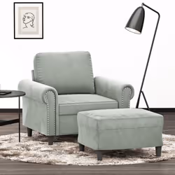 Ce fauteuil avec repose-pied est un excellent endroit pour discuter, lire, regarder la télévision ou simplement vous détendre ...