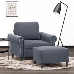 Ce fauteuil avec repose-pied est un excellent endroit pour discuter, lire, regarder la télévision ou simplement vous détendre ...