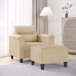 Ce fauteuil avec repose-pied est un excellent endroit pour discuter, lire, regarder la télévision ou simplement vous détendre ...
