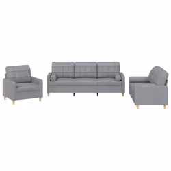 VidaXL 3201250, Gris, mousse, Métal, Polyester, Textile, 60 cm, 50 cm, 41 cm