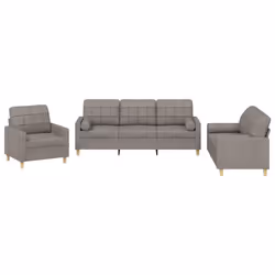 VidaXL 3201257, Taupe, mousse, Métal, Polyester, Textile, 60 cm, 50 cm, 41 cm