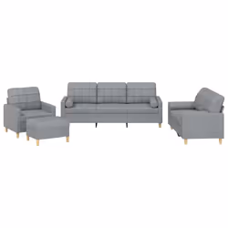 VidaXL 3201266, Gris, mousse, Métal, Polyester, Textile, 60 cm, 50 cm, 41 cm