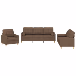 VidaXL 3201269, Marron, mousse, Métal, Polyester, Textile, 60 cm, 50 cm, 41 cm