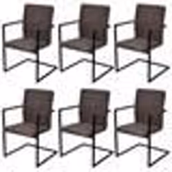 vidaXL Ensemble de canapés 2 pcs avec coussins Marron Tissu